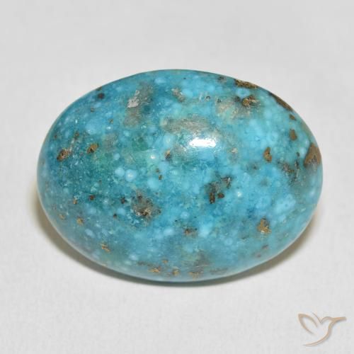 36.79ct 天然 蓝绿色 绿松石, 椭圆形, 不透明