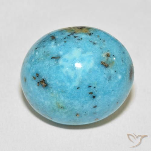 36.93ct 天然 蓝绿色 绿松石, 椭圆形, 不透明