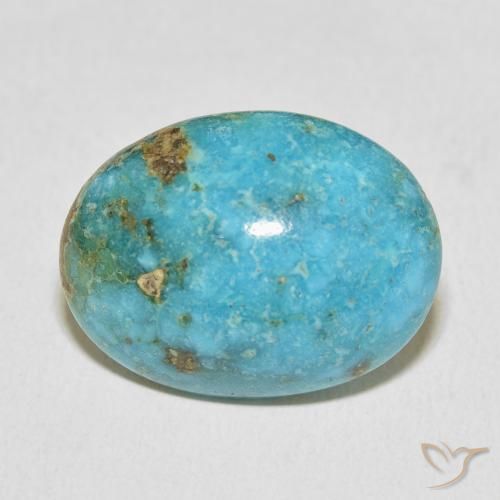 23.95ct 天然 蓝绿色 绿松石, 椭圆形, 不透明