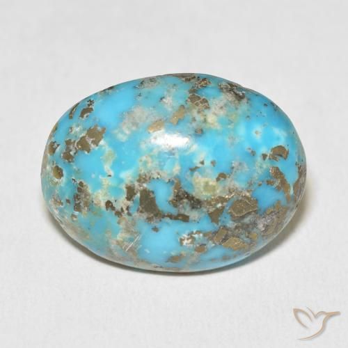 29.61ct 天然 绿蓝色 绿松石, 椭圆形, 不透明