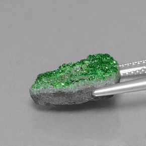 8.29克拉天然钙铬榴石石榴石晶簇，异形，不透明