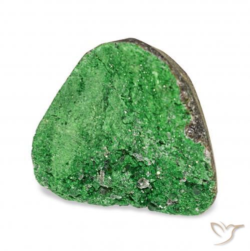 9.00克拉天然钙铬榴石石榴石晶簇，花式切割，不透明