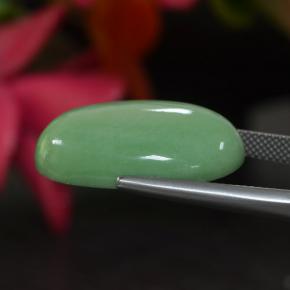 21.86克拉天然绿色磷铝石，椭圆形切割，25×18毫米，不透明