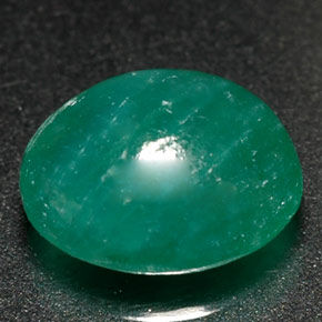 1.98克拉天然绿色绿玉岩，椭圆形切割，8.9×7毫米，半透明