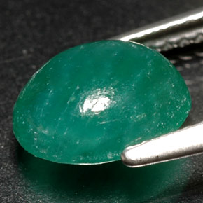 1.98克拉天然绿色绿玉岩，椭圆形切割，8.9×7毫米，半透明
