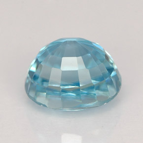 2.99克拉天然锆石，椭圆形切割，7.7×6.4毫米，VVS