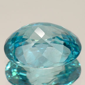 3.29克拉天然锆石，椭圆形切割，9.6×7.1毫米，VVS