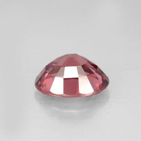 3.42克拉天然粉色锆石，椭圆形切割，9.3×7.8毫米，VVS