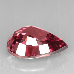 5.50克拉天然粉色锆石，梨形，12×9.1毫米，VS