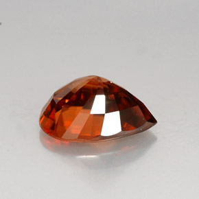 4.79克拉天然橙色锆石，梨形，11.6×8.9毫米，VVS-VS