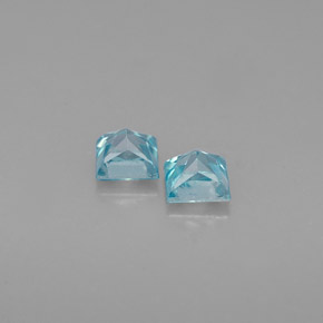天然锆石，方形，3.4×3.3毫米，VS