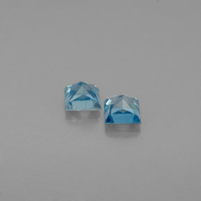 天然锆石，方形，3.5×3.4毫米，VVS