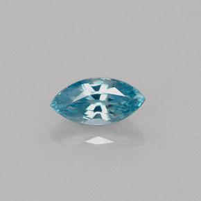1.14克拉天然锆石，马眼形，8.2×4.1毫米，VVS