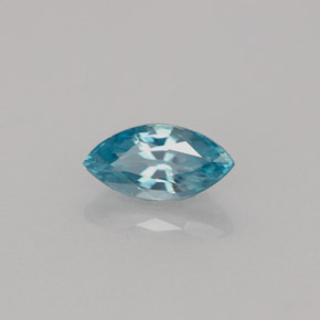 1.14克拉天然锆石，马眼形，8.2×4.1毫米，VVS