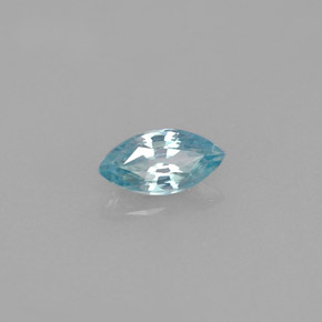 0.59克拉天然锆石，马眼形，7×3.6毫米，VVS-VS