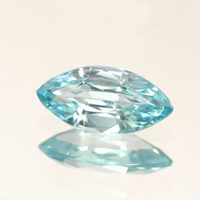 0.50克拉天然锆石，马眼形，7.1×3.5毫米，VVS