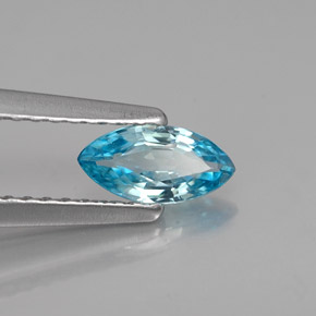 0.50克拉天然锆石，马眼形，7.1×3.5毫米，VVS