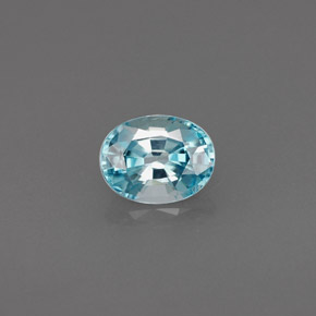 0.82克拉天然锆石，椭圆形切割，5.9×4.6毫米，VVS-VS