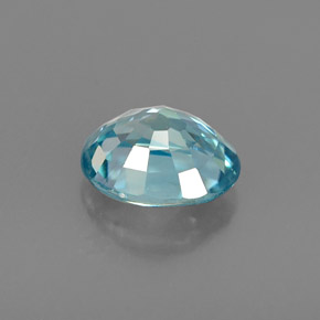 0.98克拉天然锆石，椭圆形切割，6×5.1毫米，VVS