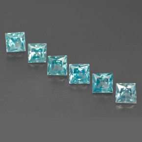 天然锆石，方形，3.3×3.2毫米，VVS