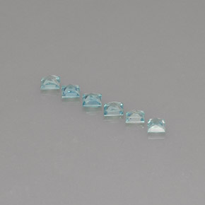 天然锆石，方形，3.4×3.3毫米，VVS