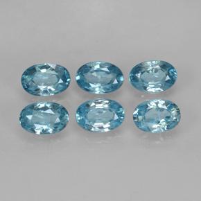 4.36天然锆石，椭圆形切割，6.1×4.1毫米，VVS-VS