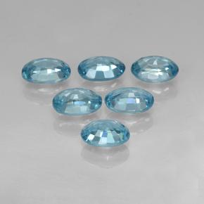 4.36天然锆石，椭圆形切割，6.1×4.1毫米，VVS-VS
