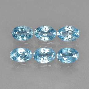 4.36天然锆石，椭圆形切割，5.9×4.1毫米，VVS-VS