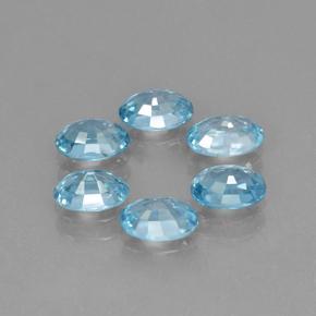 4.36天然锆石，椭圆形切割，5.9×4.1毫米，VVS-VS