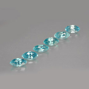 天然锆石，马眼形，5.9×2.9毫米，VVS-VS