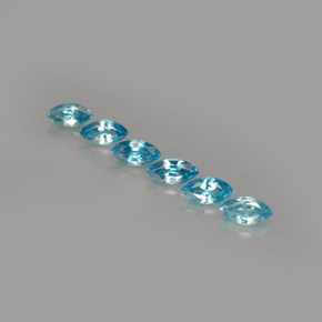 天然锆石，马眼形，5.3×2.6毫米，VVS