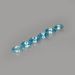 天然锆石，马眼形，5.3×2.6毫米，VVS