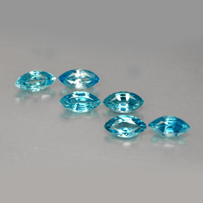 天然锆石，马眼形，6.1×3.1毫米，VVS