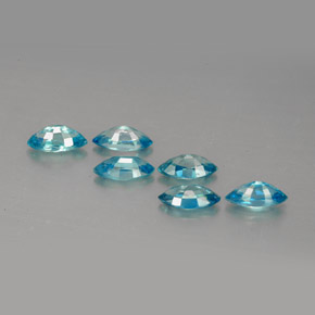 天然锆石，马眼形，6.1×3.1毫米，VVS