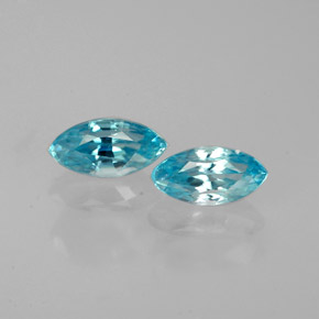 天然锆石，马眼形，6.1×3.1毫米，VVS-VS