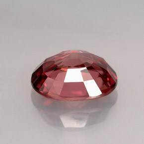 4.18克拉天然粉色锆石，椭圆形切割，10.1×8.2毫米，VVS