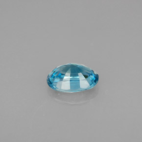 1.23克拉天然锆石，椭圆形切割，6.9×5毫米，VVS-VS