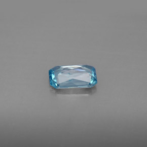1.12克拉天然锆石，祖母绿式切割，7×4.8毫米，VS