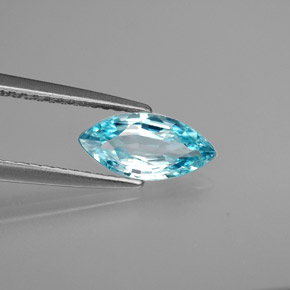 1.30克拉天然锆石，马眼形，9.9×4.8毫米，VVS-VS