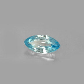 1.49克拉天然锆石，马眼形，9.7×4.9毫米，VVS-VS