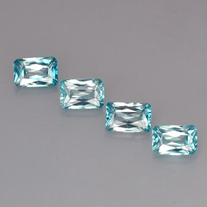 3.41克拉天然锆石，祖母绿式切割，VS