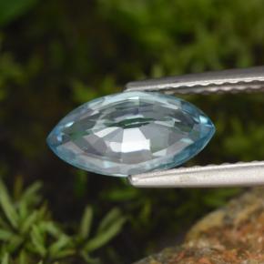 1.52克拉天然锆石，马眼形，9.9×5.1毫米，VVS