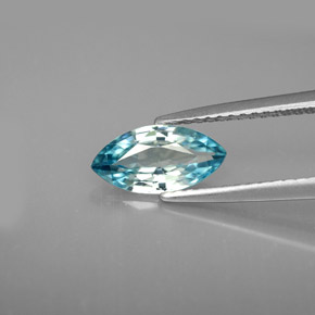 1.42克拉天然锆石，马眼形，9.8×5毫米，VVS