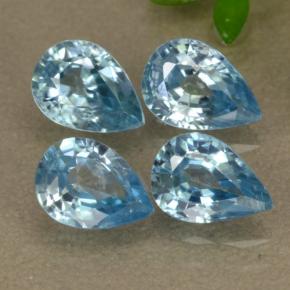 4.14天然锆石，梨形，7.2×5.1毫米，VVS-VS