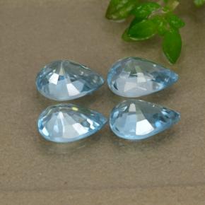 4.14天然锆石，梨形，7.2×5.1毫米，VVS-VS