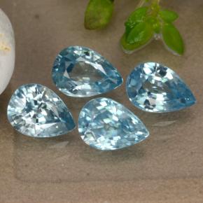 4.33天然锆石，梨形，6.9×5.1毫米，VVS-VS