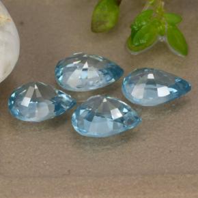 4.33天然锆石，梨形，6.9×5.1毫米，VVS-VS