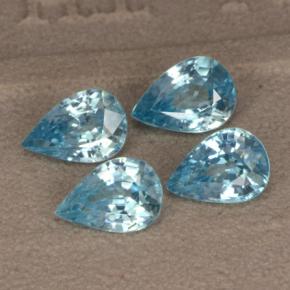 3.66天然锆石，梨形，6.9×4.7毫米，VVS-VS