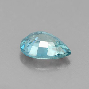0.99克拉天然锆石，梨形，7×5毫米，VVS