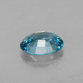 1.25克拉天然锆石，椭圆形切割，7×5.2毫米，VVS